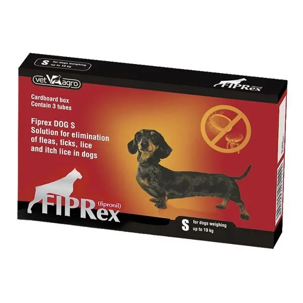 Fiprex 75 S (2-10 kg), 3 pipete