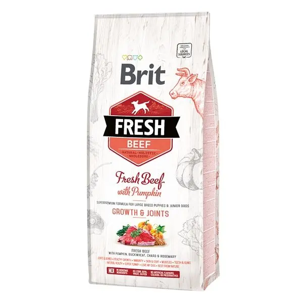 Brit Fresh Beef and Pumpkin Puppy Large, 12 kg