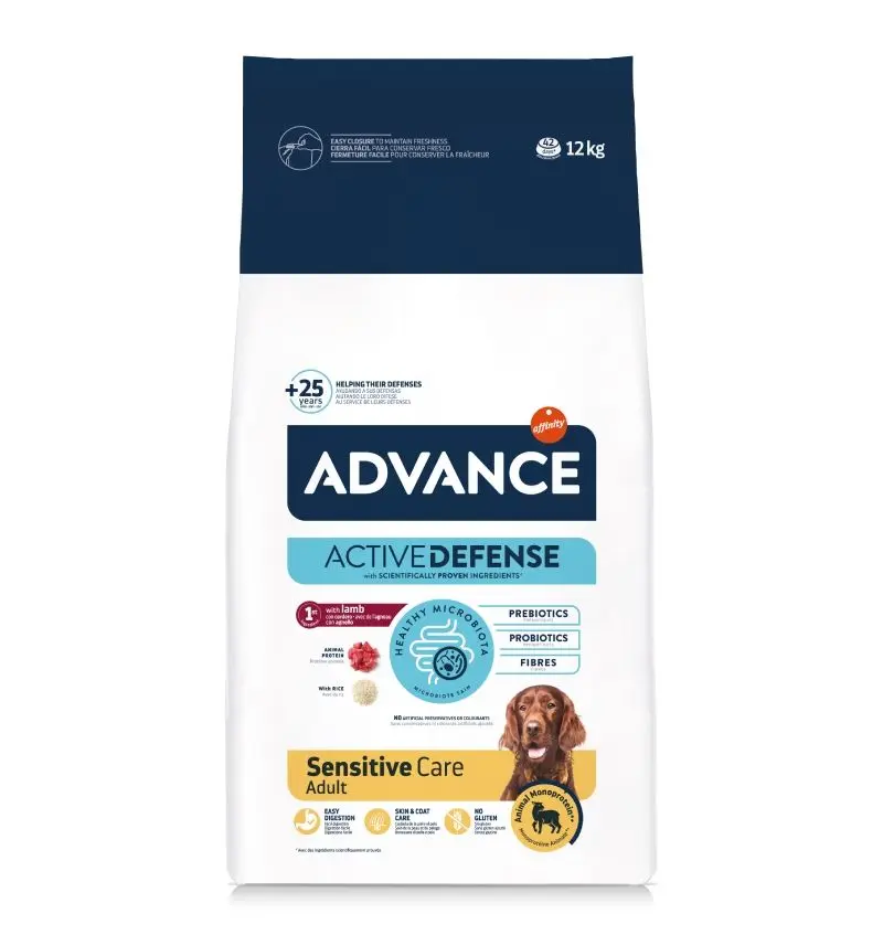 Advance Dog Sensitive, Miel & Orez, 12 kg