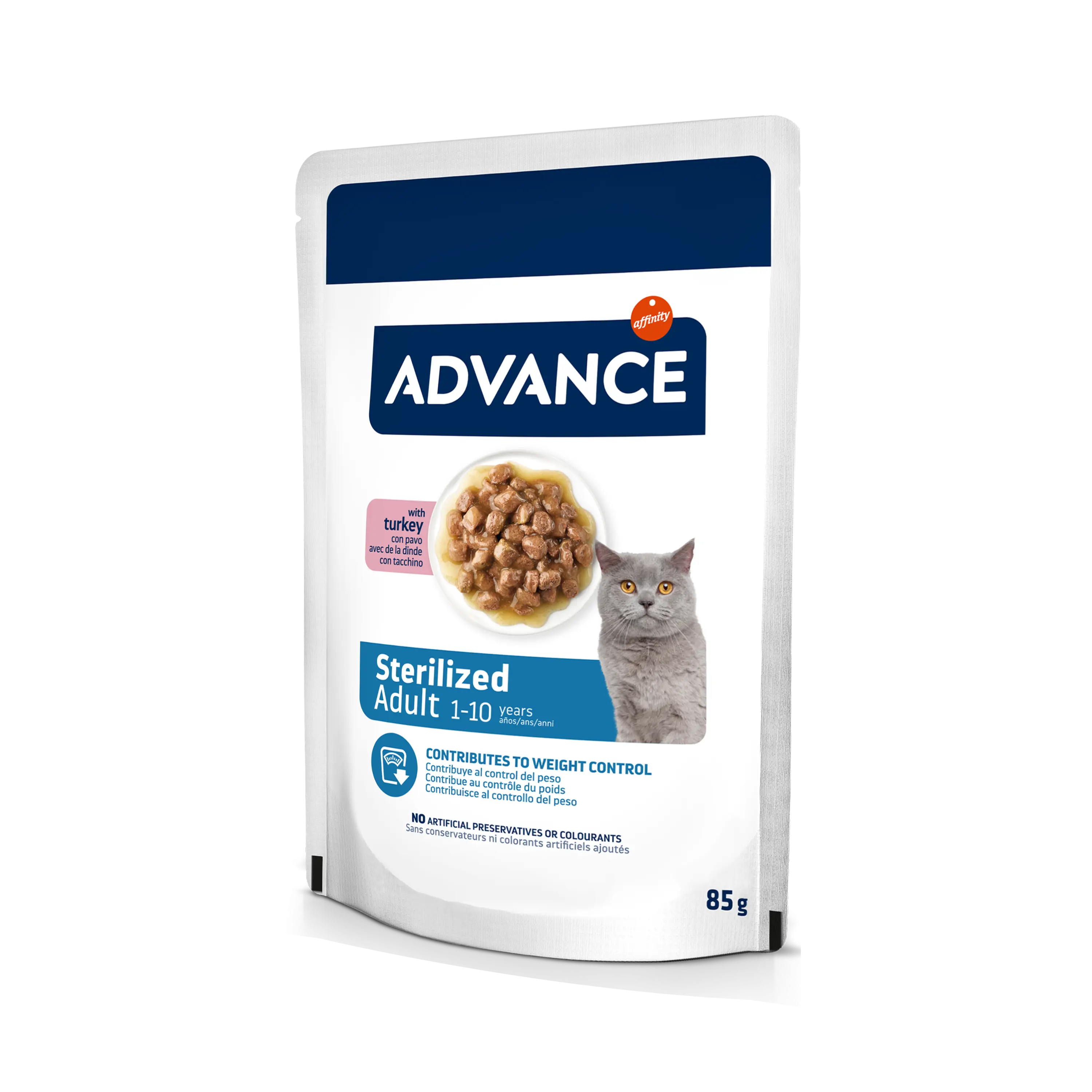 Advance Cat Wet Sterilized Curcan, 85 g
