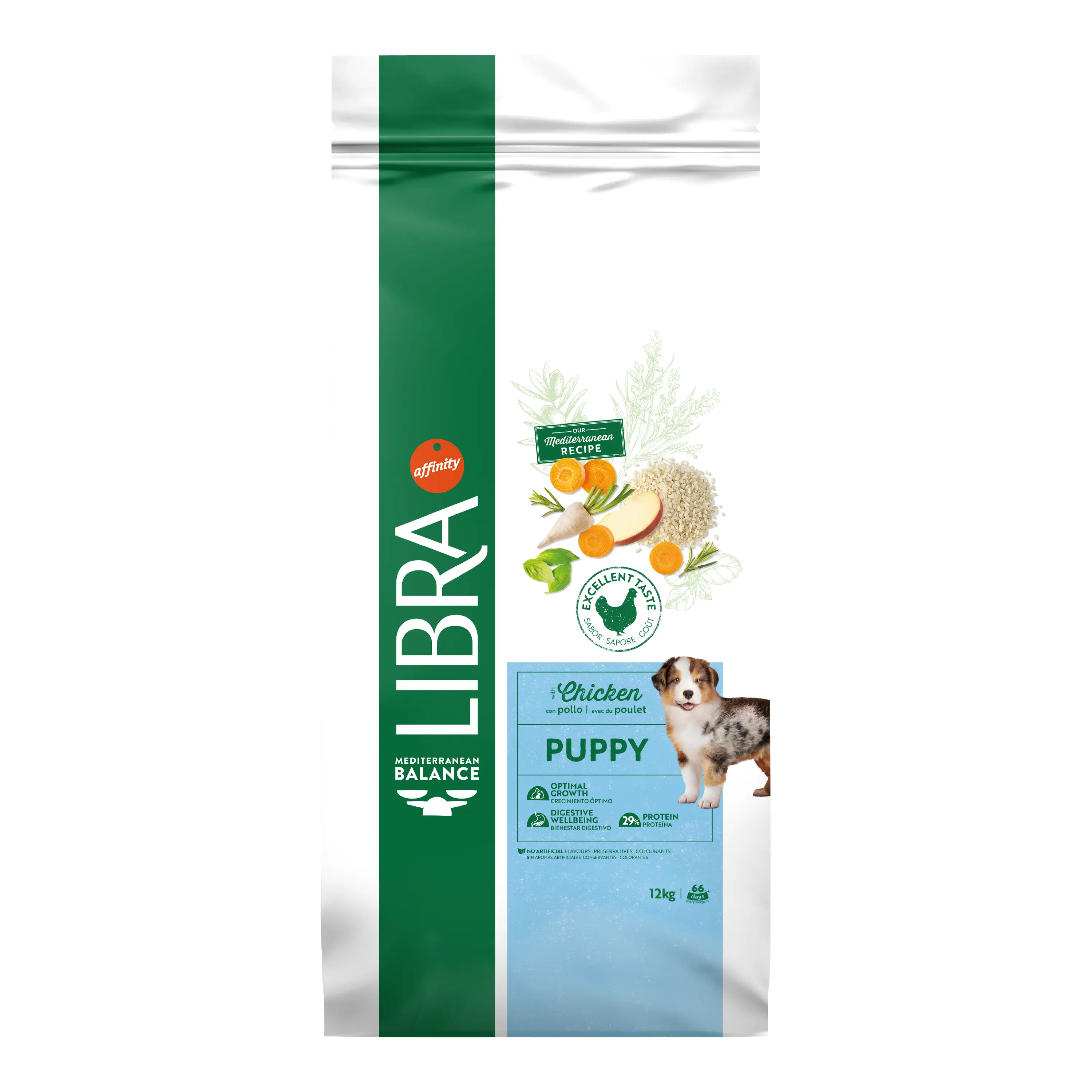Hrana Uscata Catei, Libra Dog Puppy Medium-Maxi, Pui, 12 kg