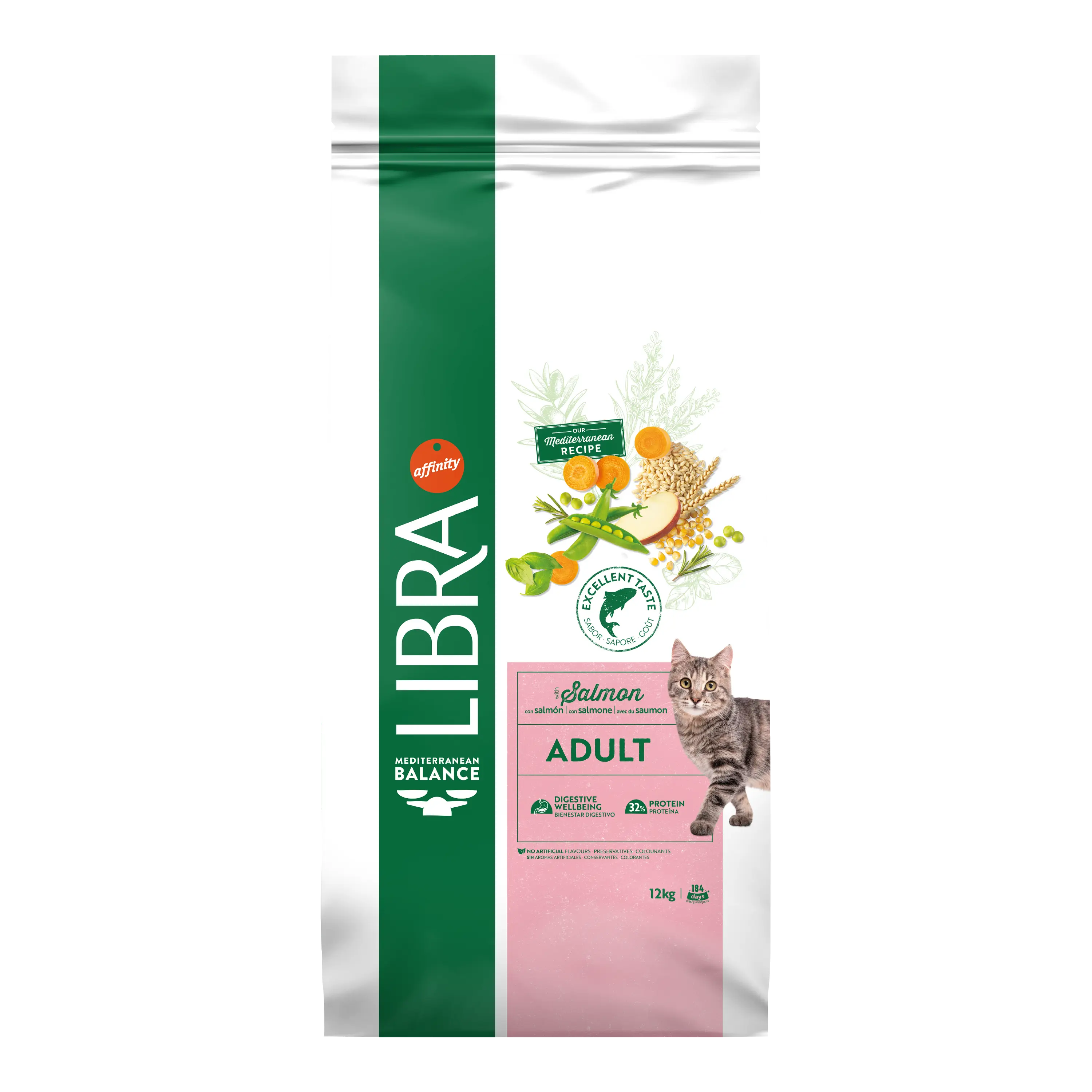 Hrana Uscata Pisici Adulte, Libra Cat Adult, Somon, 12 kg