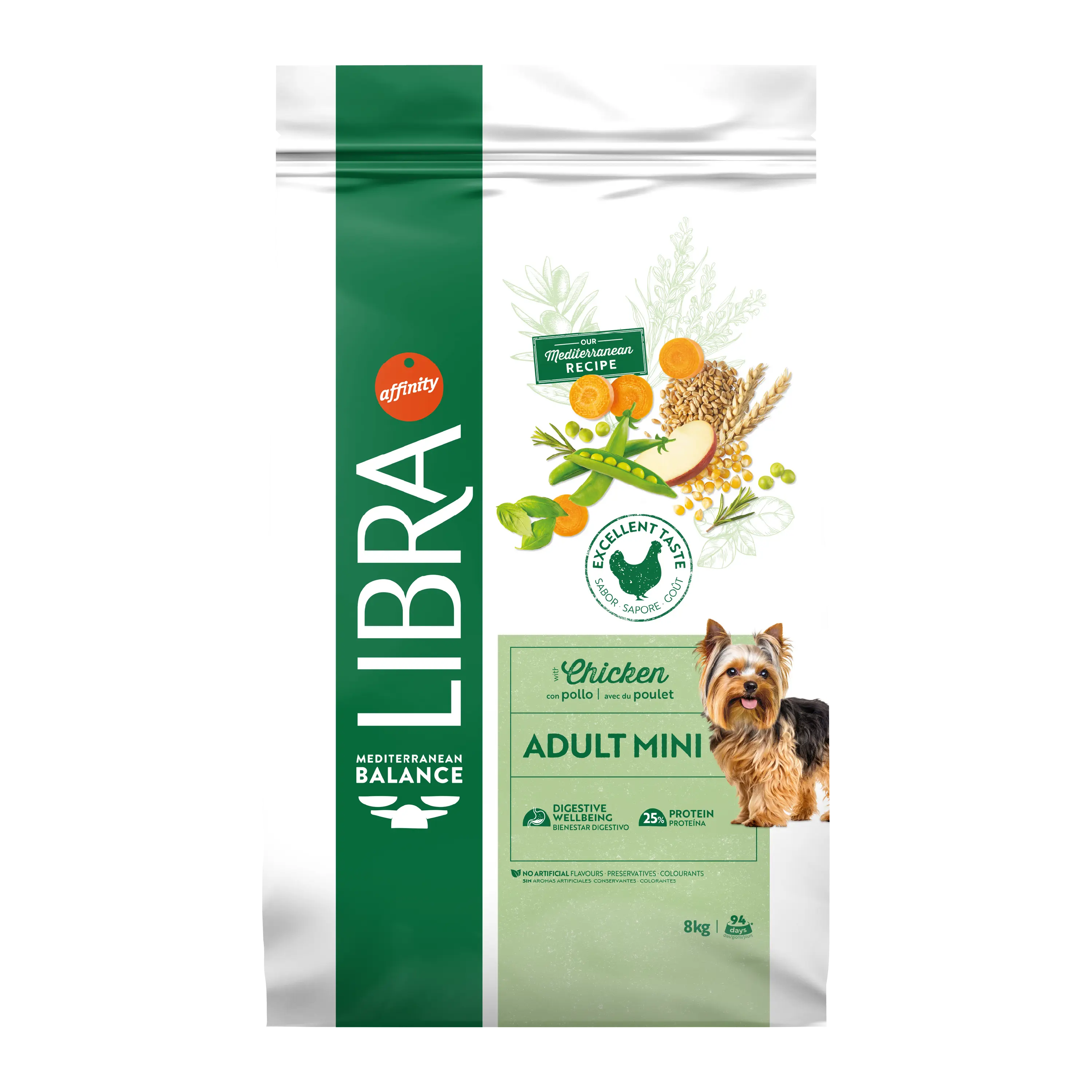 Hrana Uscata Caini Adulti, Libra Dog Adult Mini, Pui, 8 kg