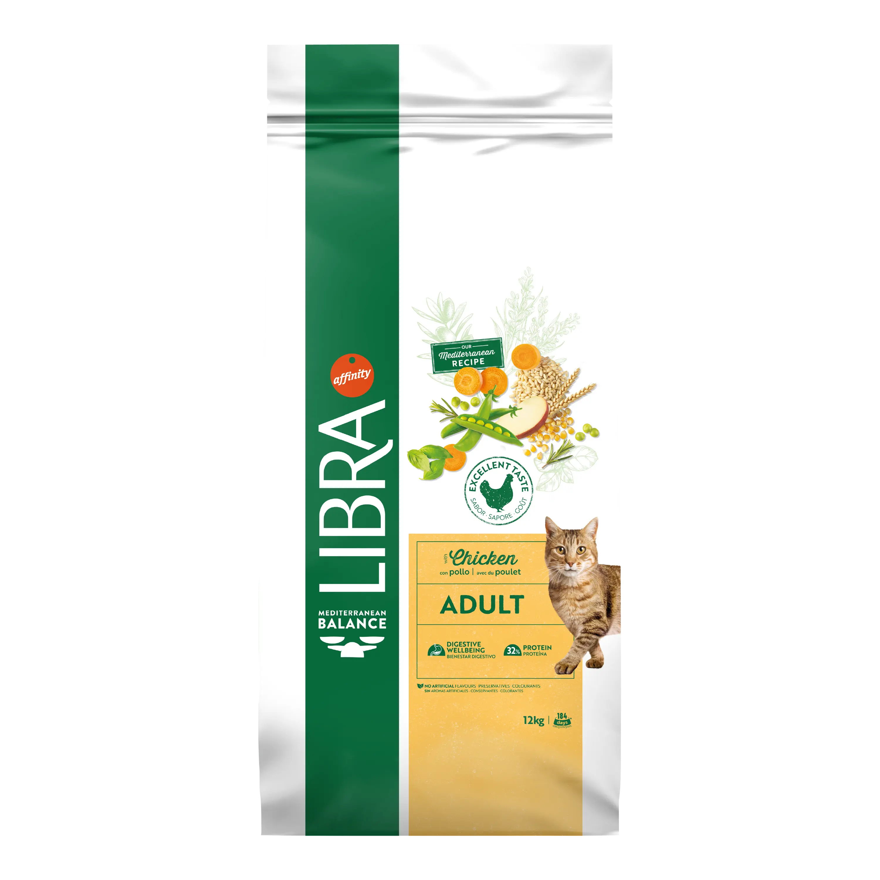 Hrana Uscata Pisici Adulte, Libra Cat Adult, Pui, 12 kg
