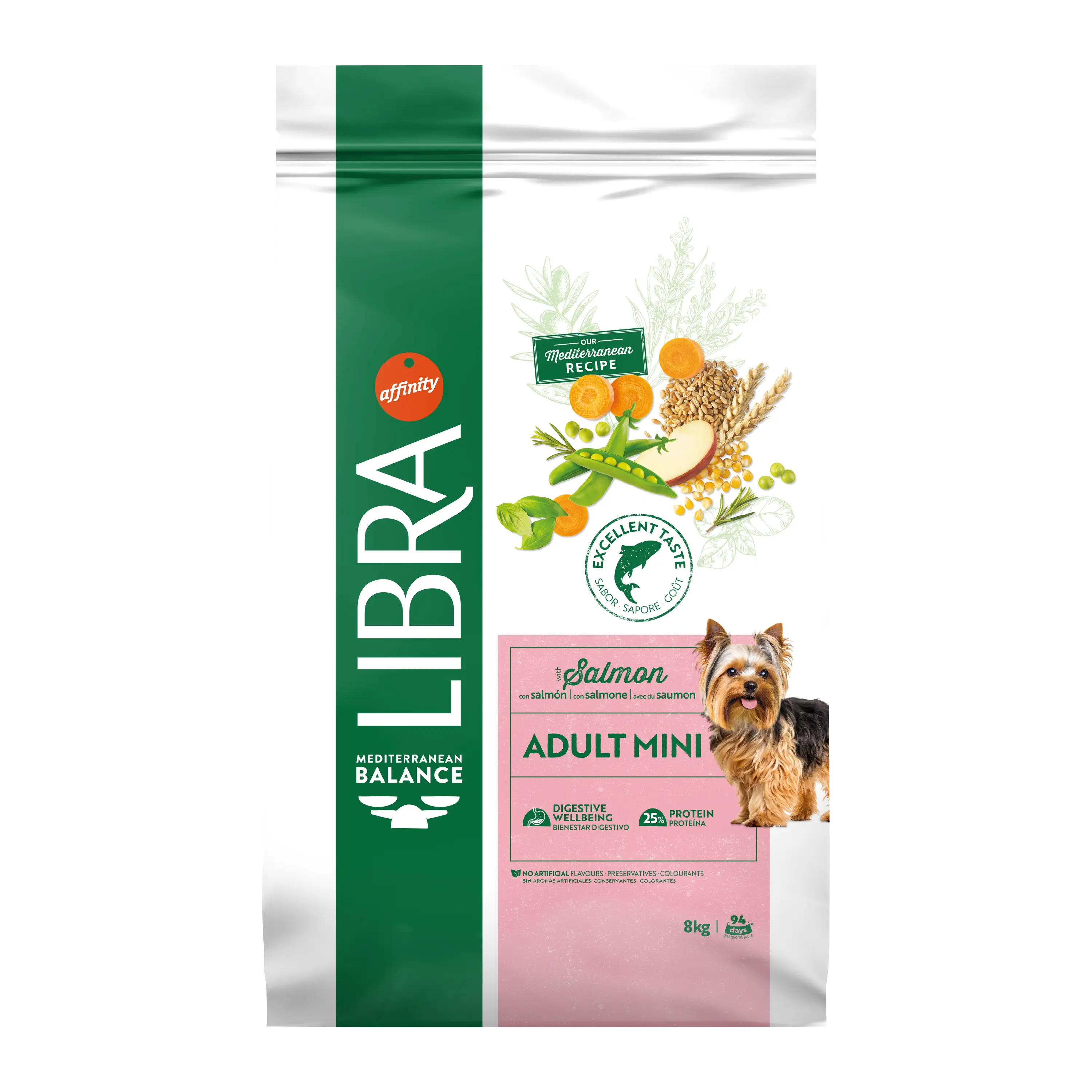 Hrana Uscata Caini Adulti, Libra Dog Adult Mini, Somon, 8 kg
