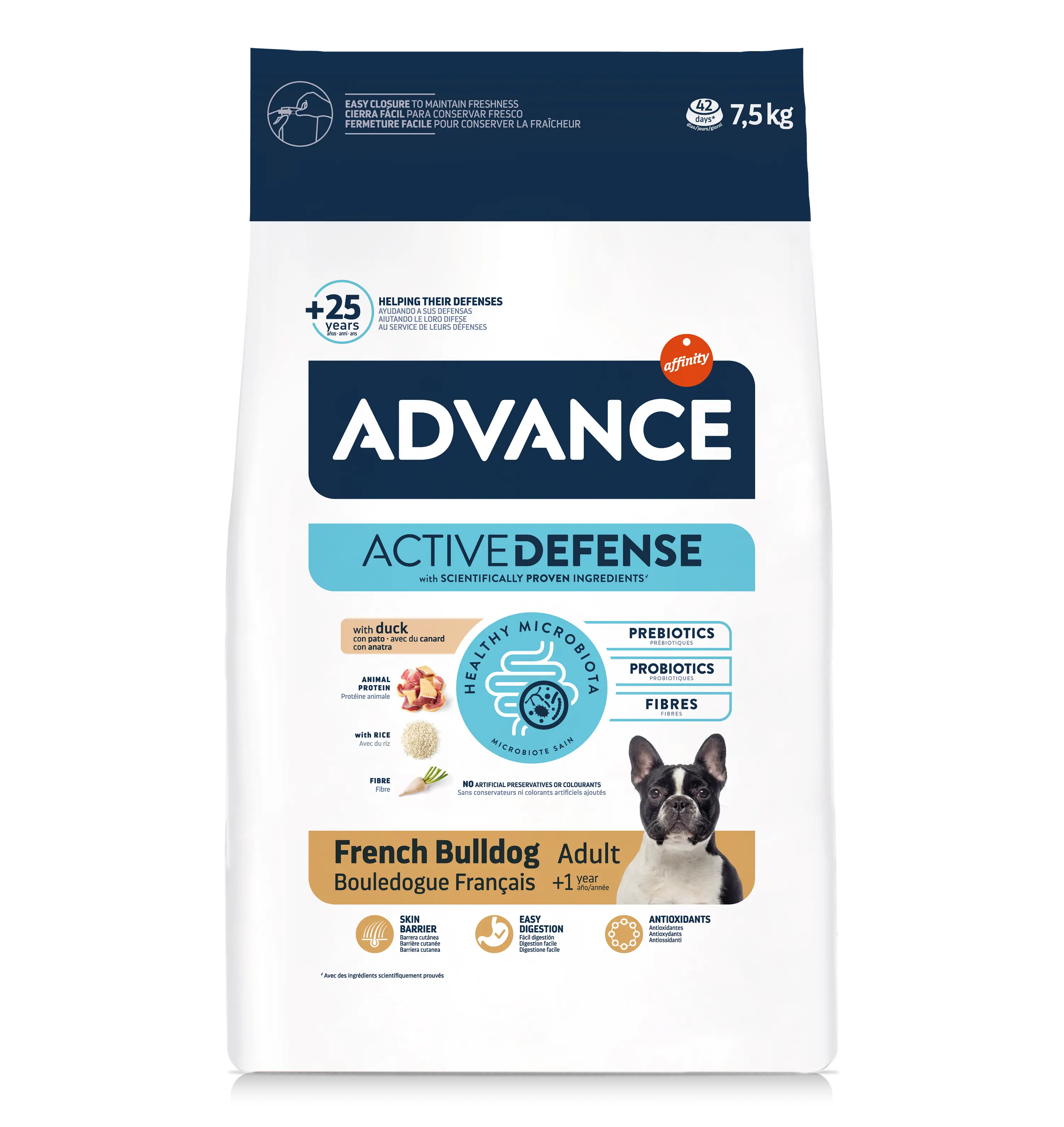 Advance Dog Bulldog Francez Adult, 7.5 kg