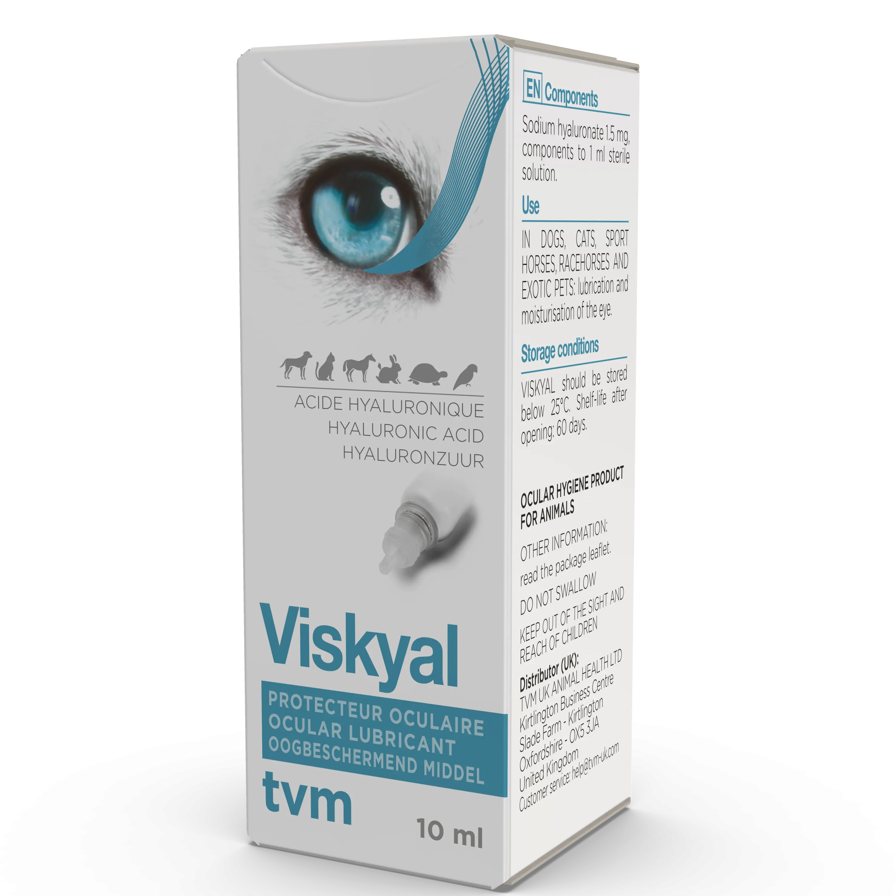 Lubrifiant ocular, Caini & Pisici, Viskyal, 10 ml
