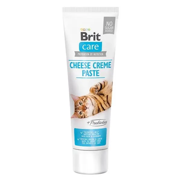 Brit Care Cat Paste Cheese Cream Enriched With Prebiotics, 100 g