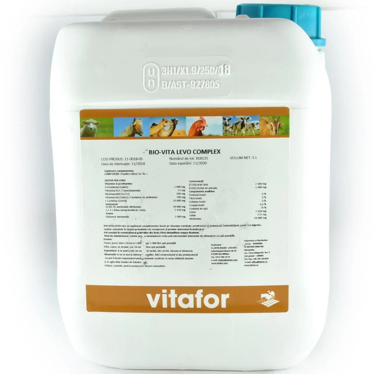 Protector hepatic, Bio-Vita Levo Complex, 5 L