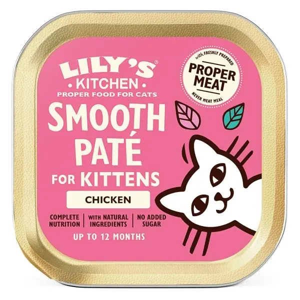 Lily's Kitchen, Smooth Pate for Kittens, Chicken, 85 g