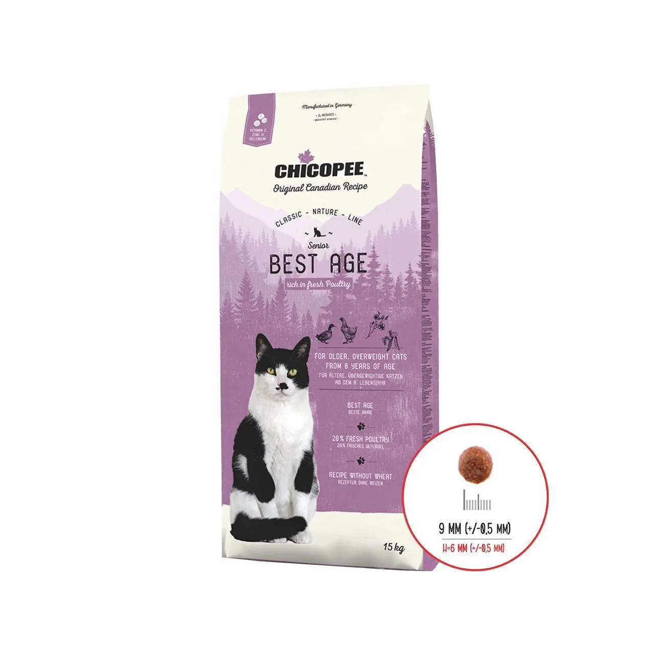 Hrana Uscata Pisici, Chicopee Classic Nature Line, Senior Best Age, Poultry, 15 kg