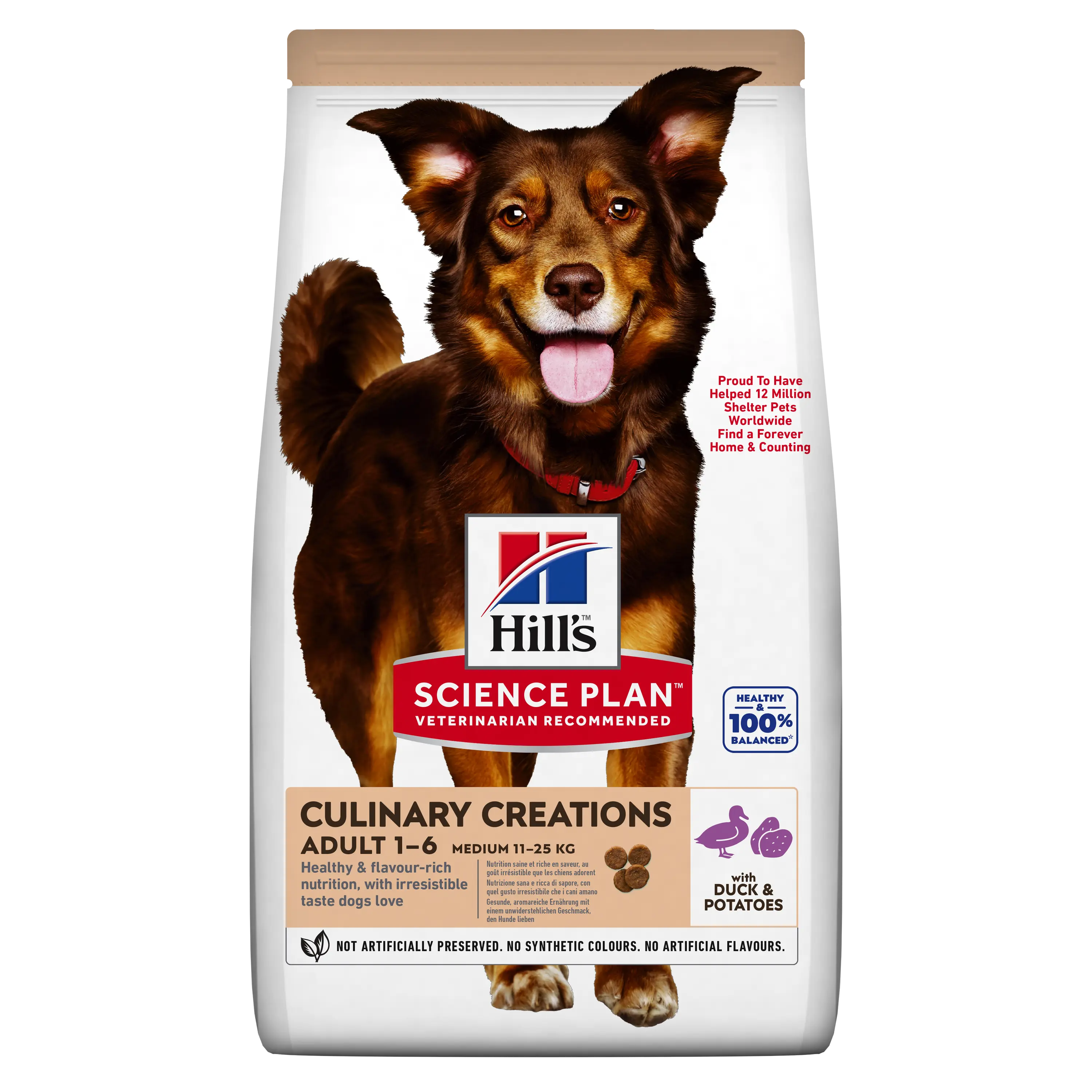 Hrana uscata caini, Hill's Science Plan Canine Adult Medium Duck & Potato, 2.5 kg