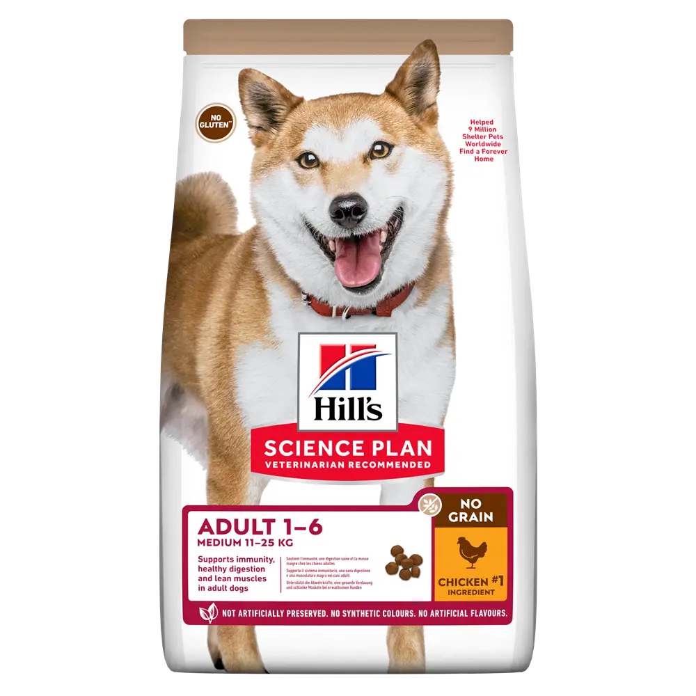 Hrana uscata caini, Hill's Science Plan Canine Medium Adult No Grain Chicken, 2.5 kg