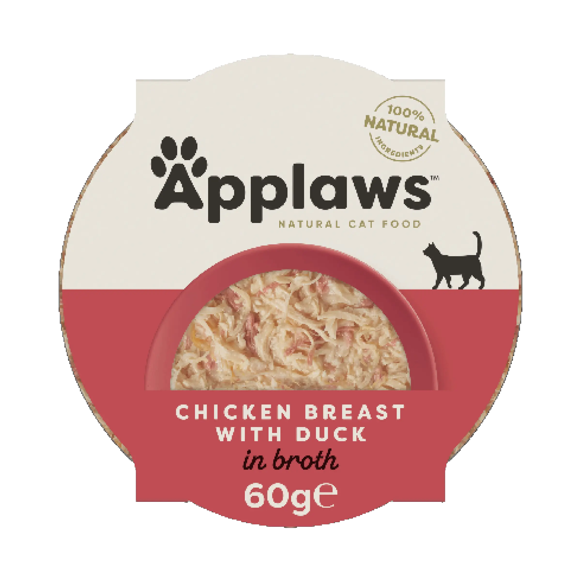 Hrana umeda pisici, Applaws Cat, Pui si Rata, bol, 60 g