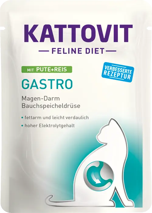 Plic Kattovit Gastro, Curcan si Orez, 85 g