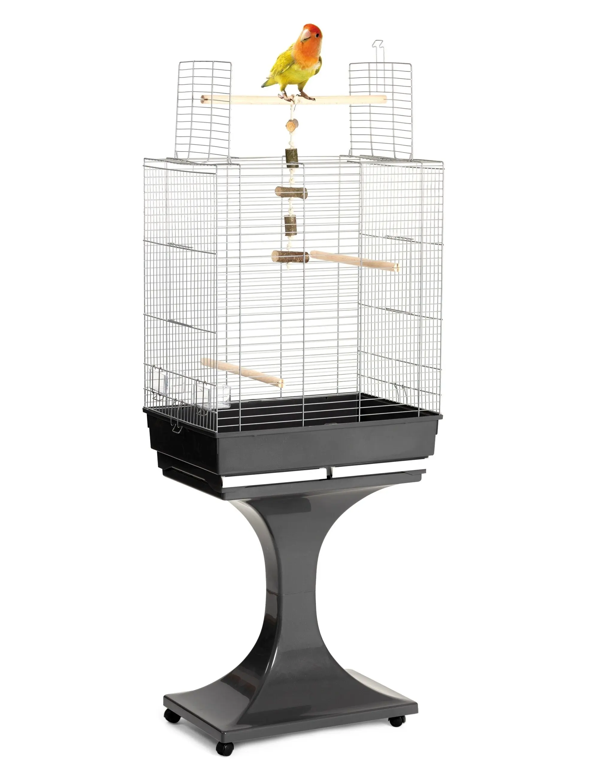 Colivie Soraya Zincata cu suport, 66x45x81 cm, 15210030
