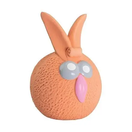 KidDog Jucarie Caini, HipHop, Minge cu Sunet, Latex, 5 cm, Portocaliu