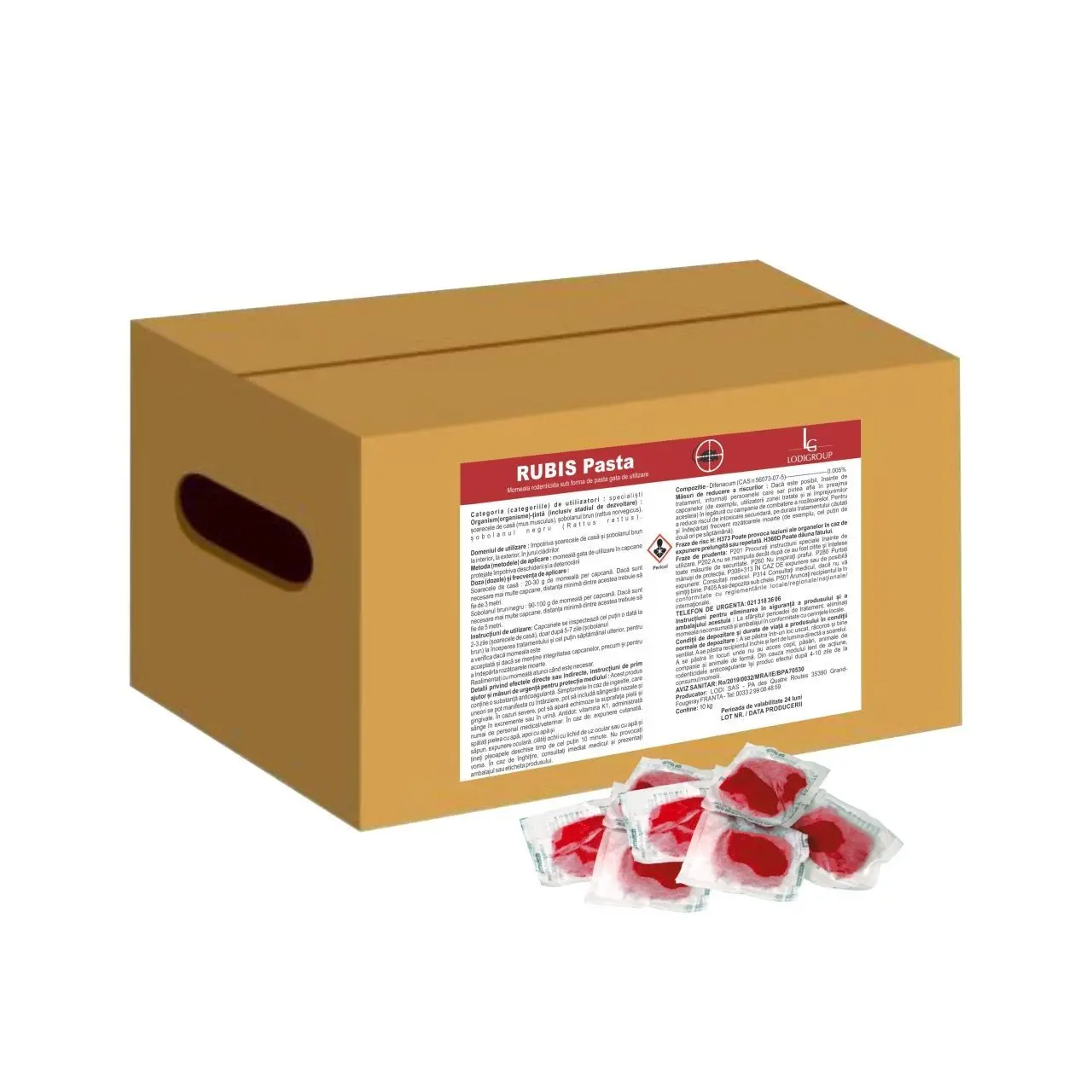 Momeala Rodenticida, Rubis Pasta, 10 kg