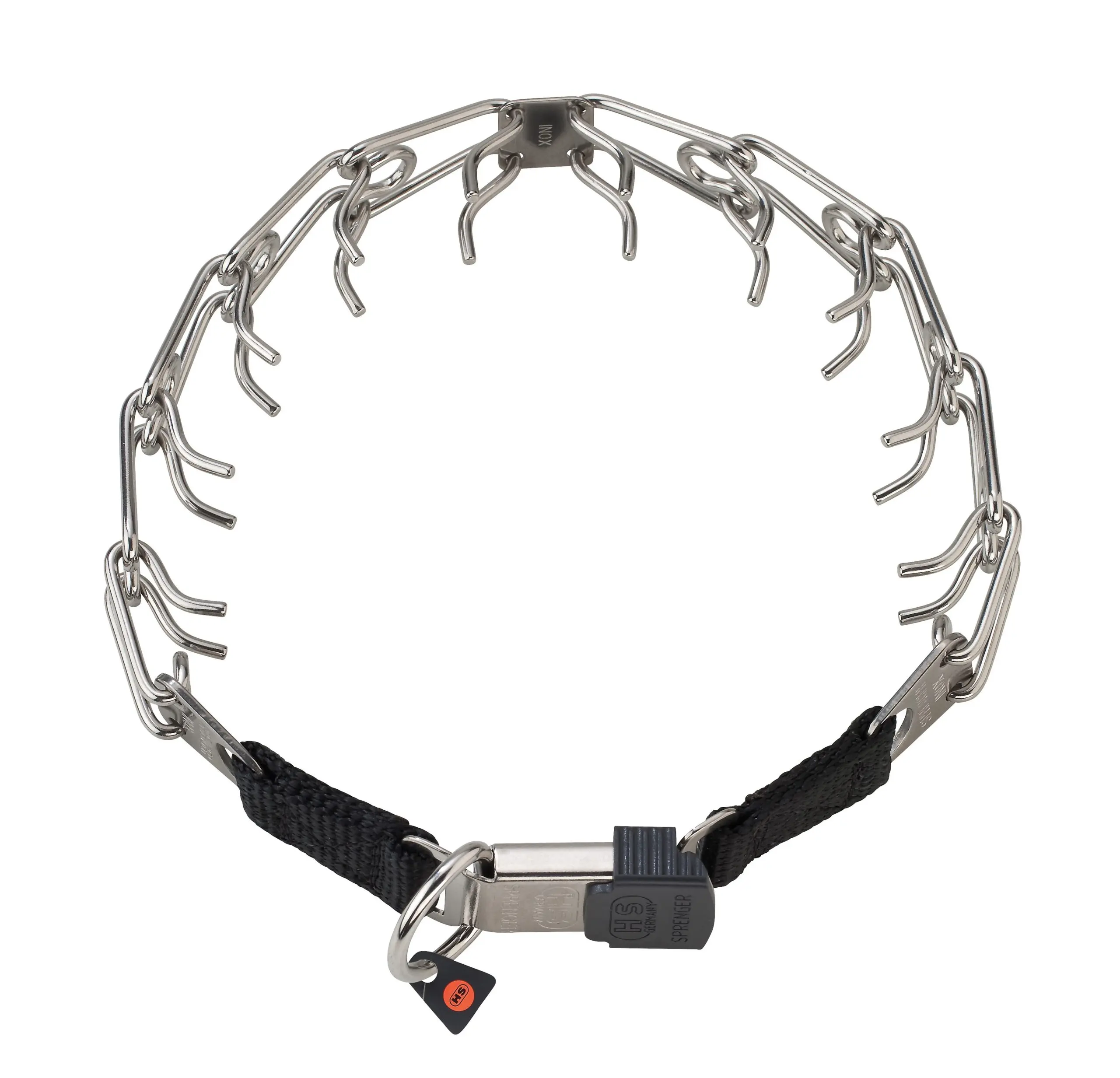 Zgarda otel inoxidabil pentru dresaj cu catarama rapida Hermann Sprenger - 52cm