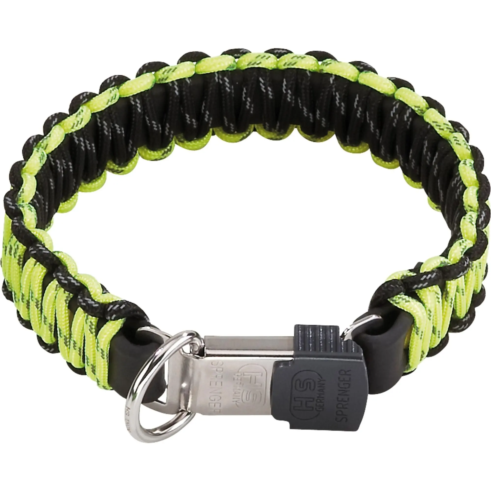 Zgarda Herm.Sprenger Paracord galben cu eliberare rapida - 35 cm
