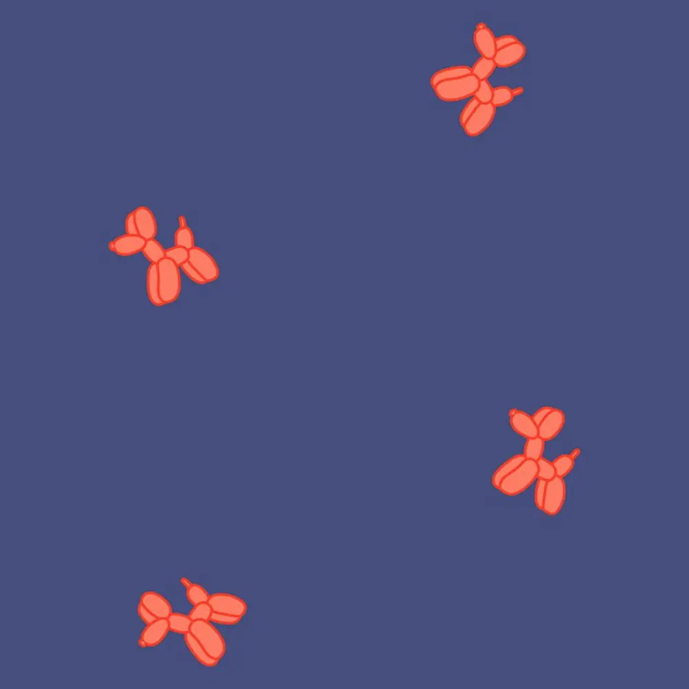 Artero Moscova – Tunica imprimata cu pudel, coral - M