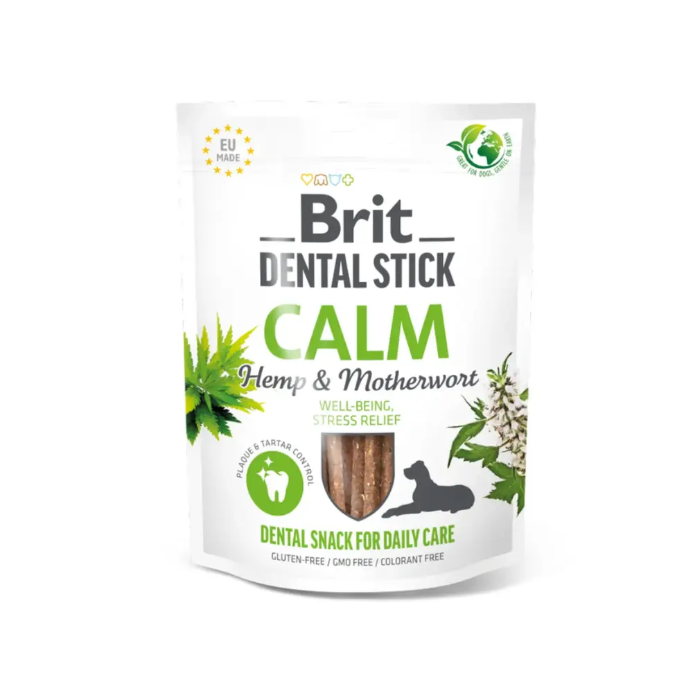 Brit Care Dental Stick Calm cu Canepa si Talpa Gastei