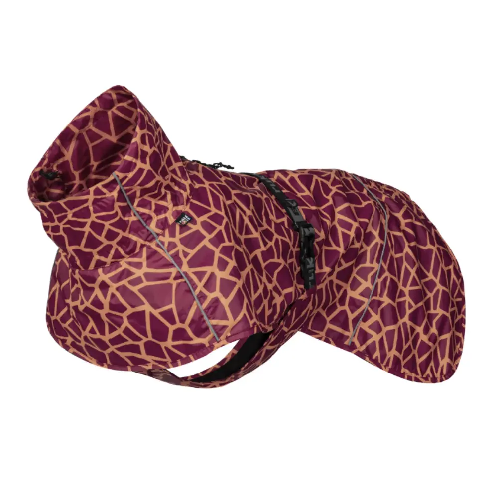 Rukka haina ploaie caini impermeabila reflectorizanta - Carmine - 30 cm