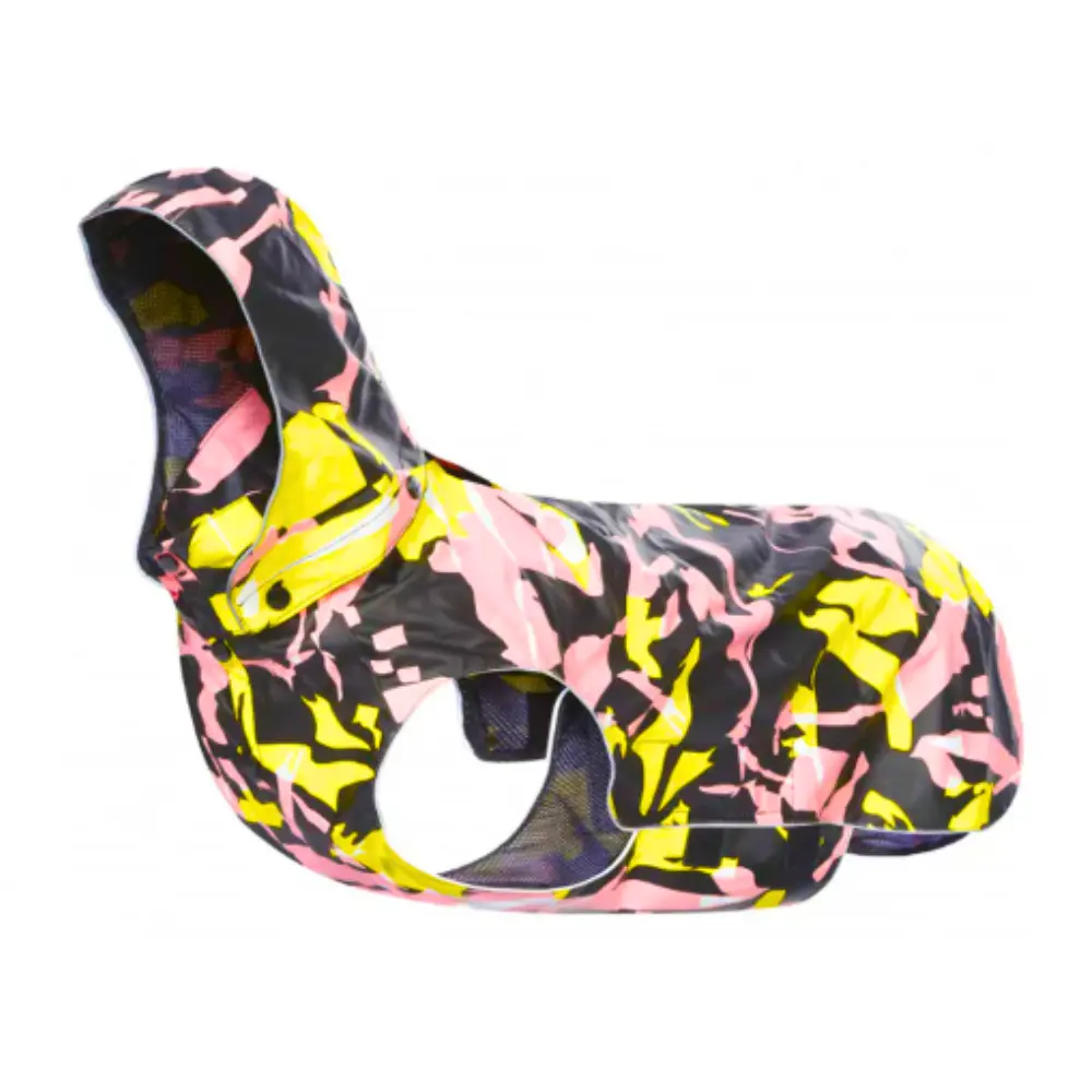 Rukka Stream CAMO Pelerna de ploaie pentru caini - Coral - 27 cm