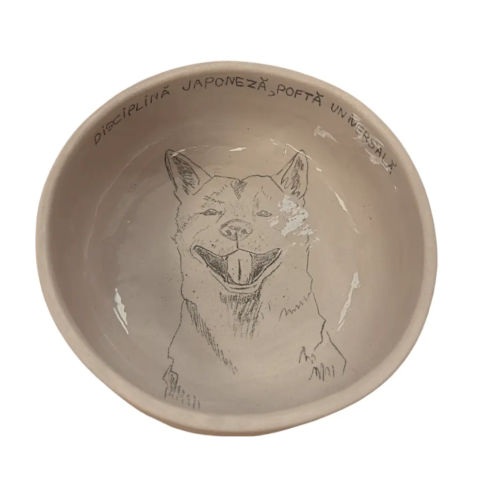 Bol ceramic Hand-Made - Akita Inu