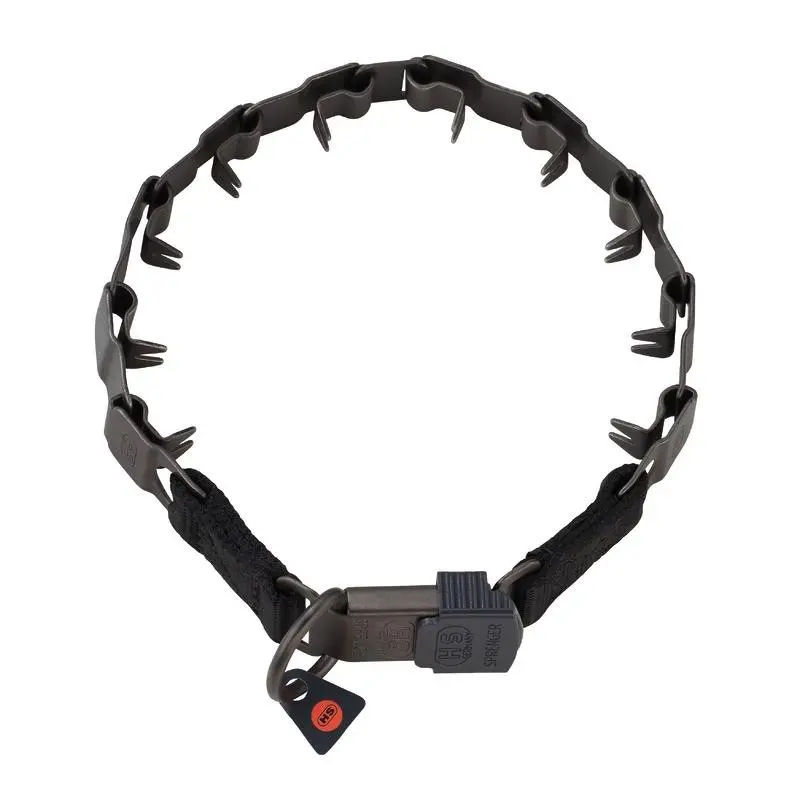 Zgarda dresaj NeckTech inox negru