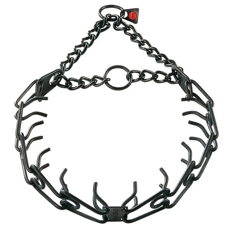 Zgarda dresaj Inox negru 3.2mm/58cm