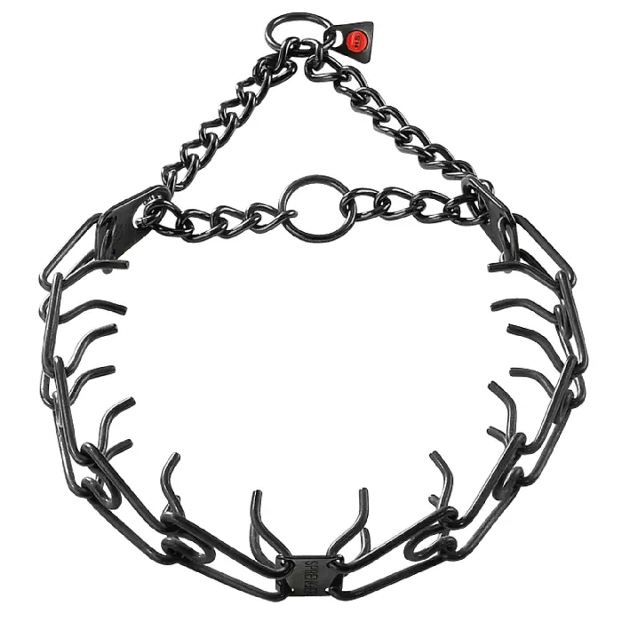 Zgarda dresaj inox negru 2.25mm/41cm