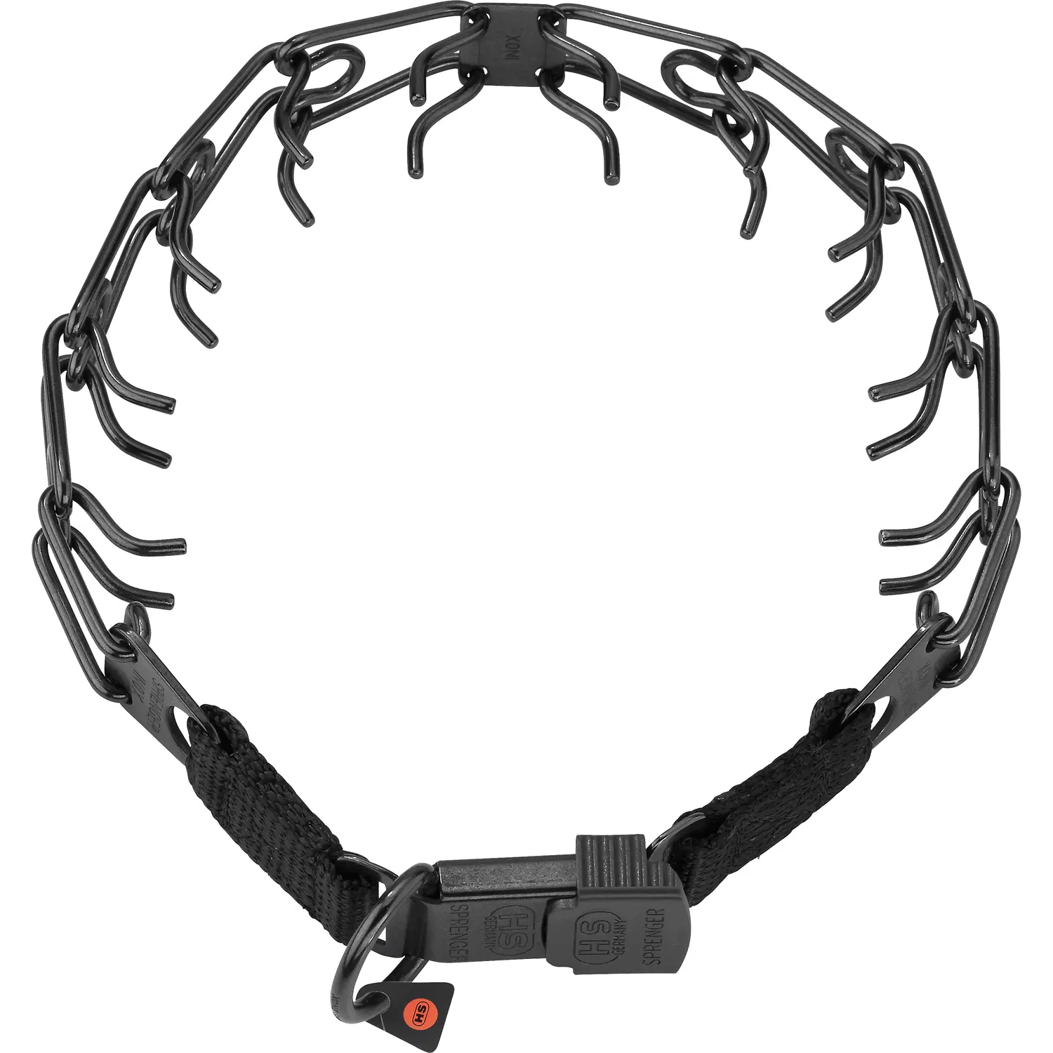 Zgarda dresaj Inox negru 3.2mm/52cm Sistem ClickLock