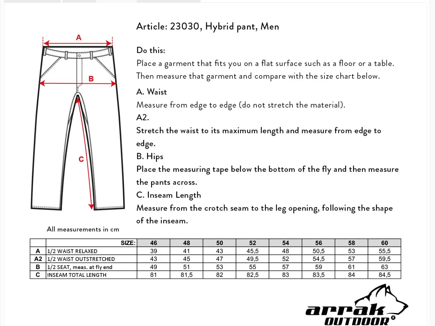 Pantaloni Hybrid Arrak pentru barbati - Image 6