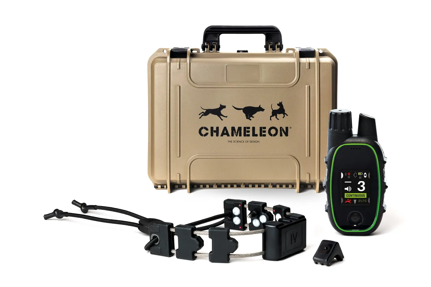 Zgarda de dresaj CHAMELEON® IV MEDIUM & CTT 4 & FINGER KICK