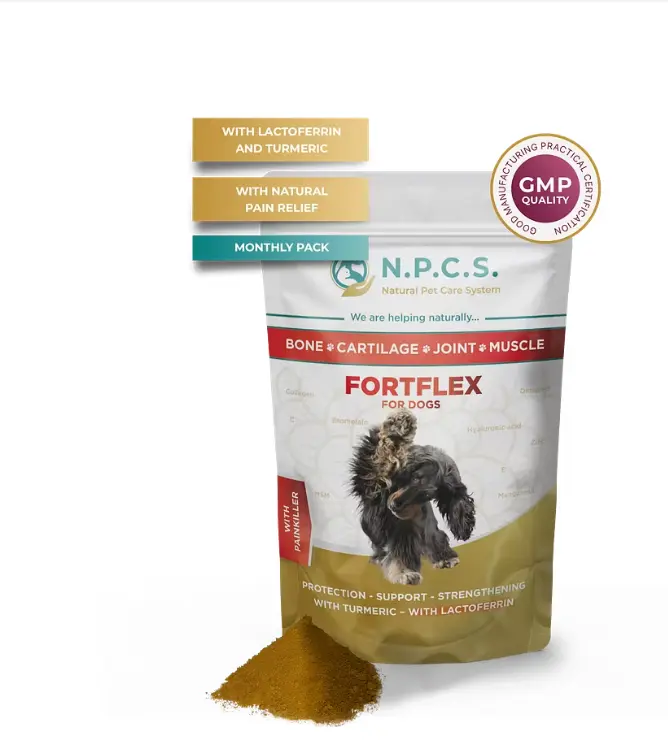 NPCS FortFlex pulbere – supliment pentru articulatii si mobilitate la caini
