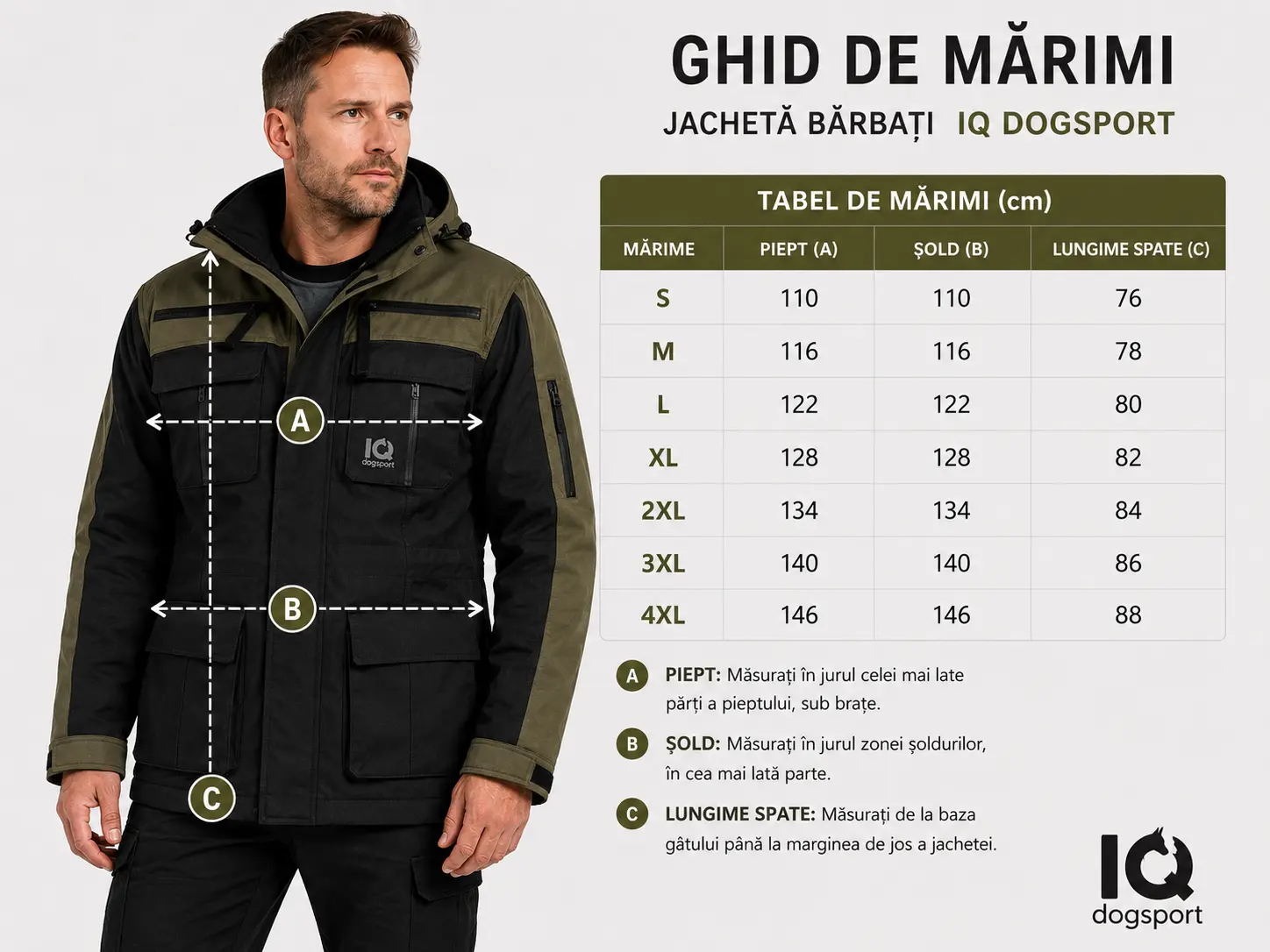 Geaca multifunctionala IQ 3.0  Olive Unisex - Image 5