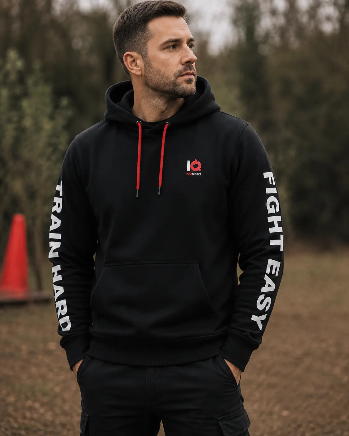 Hanorac IQ - Hoodie "Train hard" Unisex - Image 5