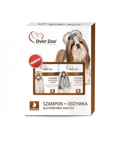 OVER ZOO Set sampon 250 ml si balsam 240 ml pentru cainii Shih Tzu