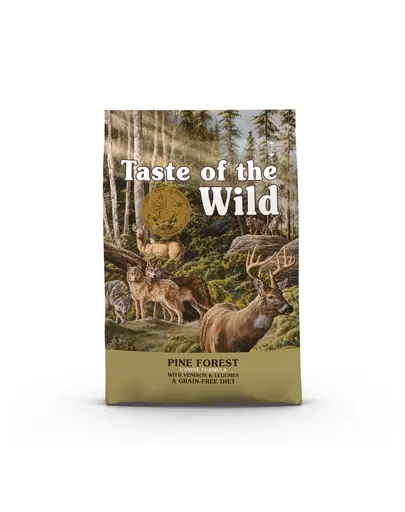 TASTE OF THE WILD Pine Forest hrana uscata caini si catei, cu vanat si legume 5,6 kg