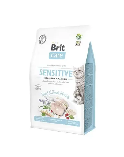 BRIT Care Cat Grain-Free Insect & Herring Sensitive hrana uscata pisici adulte cu tract digestiv sensibil, cu insecte si hering 400 g