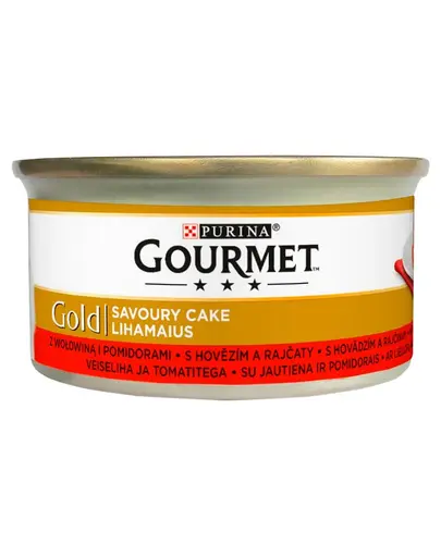 GOURMET Gold Savoury Cake cu vita si rosii 85 g
