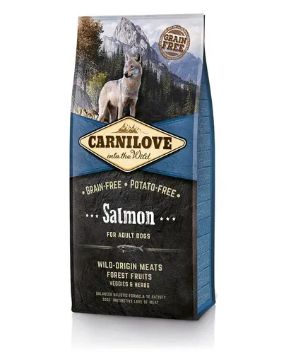 CARNILOVE Salmon Adult Grain-free Hrana uscata fara cereale pentru caini adulti, cu somon 4 kg