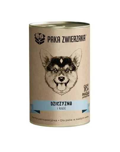 PAKA ZWIERZAKA Hrana umeda pentru caini, cu vanat si somon 400 g