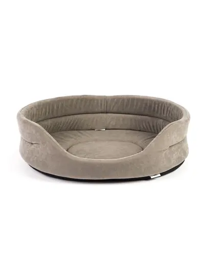 FERA Pat oval pentru caini, gri XL 75 x 62 x 22 cm