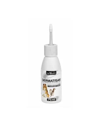VET-AGRO Dermatisan Aurisal Silver Solutie pentru curatarea canalului auditiv caini/pisici 75 ml