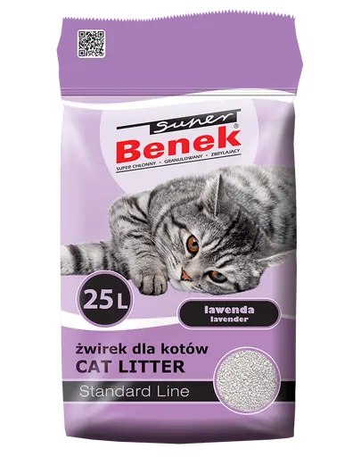 BENEK Super Standard asternut litiera 5 l x 2 (10 l) cu lavanda
