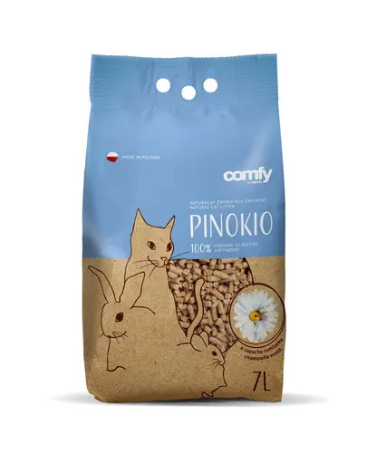 COMFY Pinokio Peleti din lemn pentru litiera, parfum de musetel 7 L