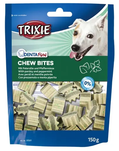 TRIXIE Recompense Denta Fun Chew Bites cu patrunjel si menta 150 g