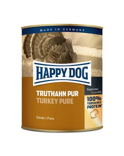 HAPPY DOG Truthahn Pur cu curcan 800 g